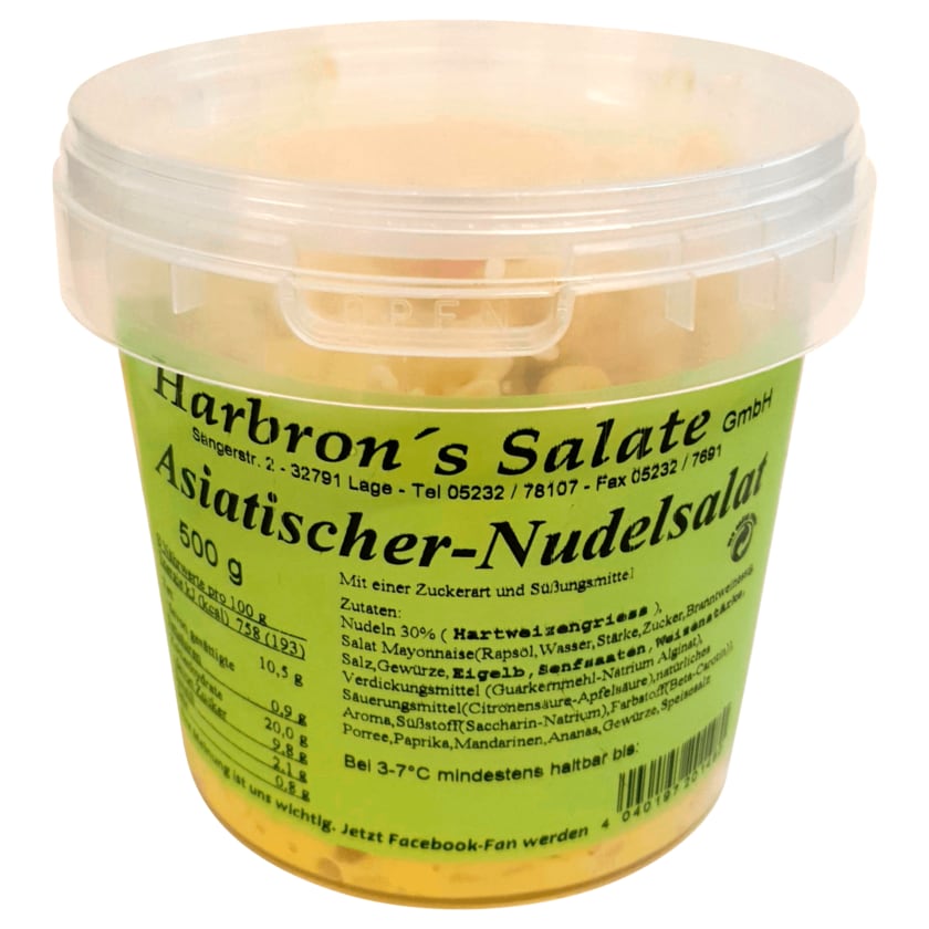 Harbron's Salate Asiatischer Nudelsalat 500g